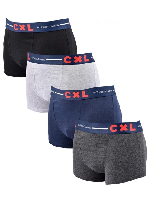 Boxershort heren LACROIX set van 4 - Kiabi