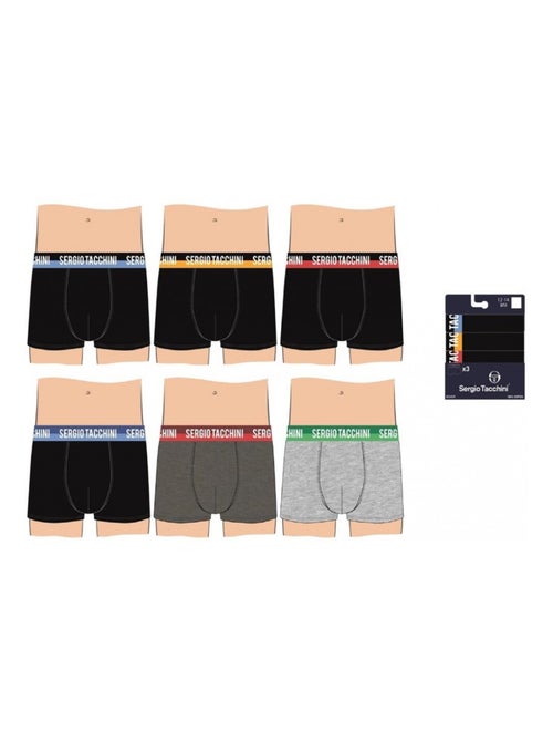 Boxershort kinderen SERGIO TACCHINI - Set van 6 - Kiabi Boxershort kinderen SERGIO TACCHINI - Set van 6 - Kiabi