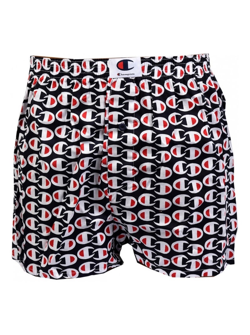 Boxershorts heren SPORT CHAMPION - Set van 3 Zwart Rood Wit - Kiabi