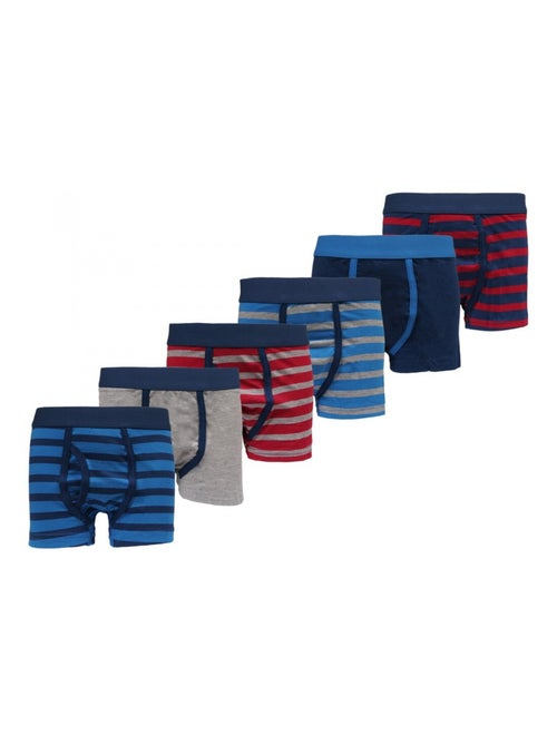 Boxershorts jongen Tom Franks set van 6 - Kiabi Boxershorts jongen Tom Franks set van 6 - Kiabi