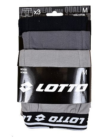 Boxershorts lotto heren katoen set van 3