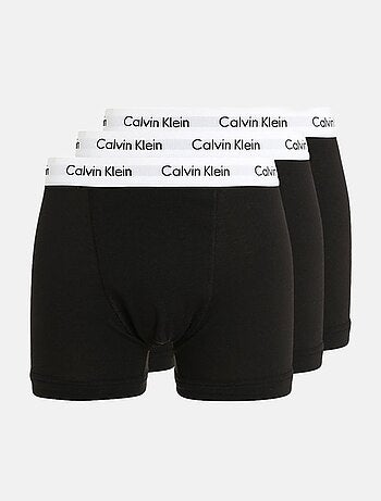 Calvin Klein Jeans Boxershorts Heren Zwart/Wit - 3-pack Trunks