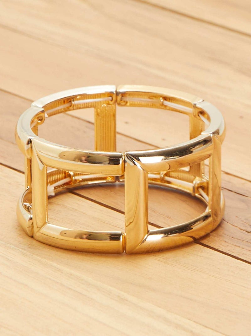 Bracelet doré carré Doré - Kiabi