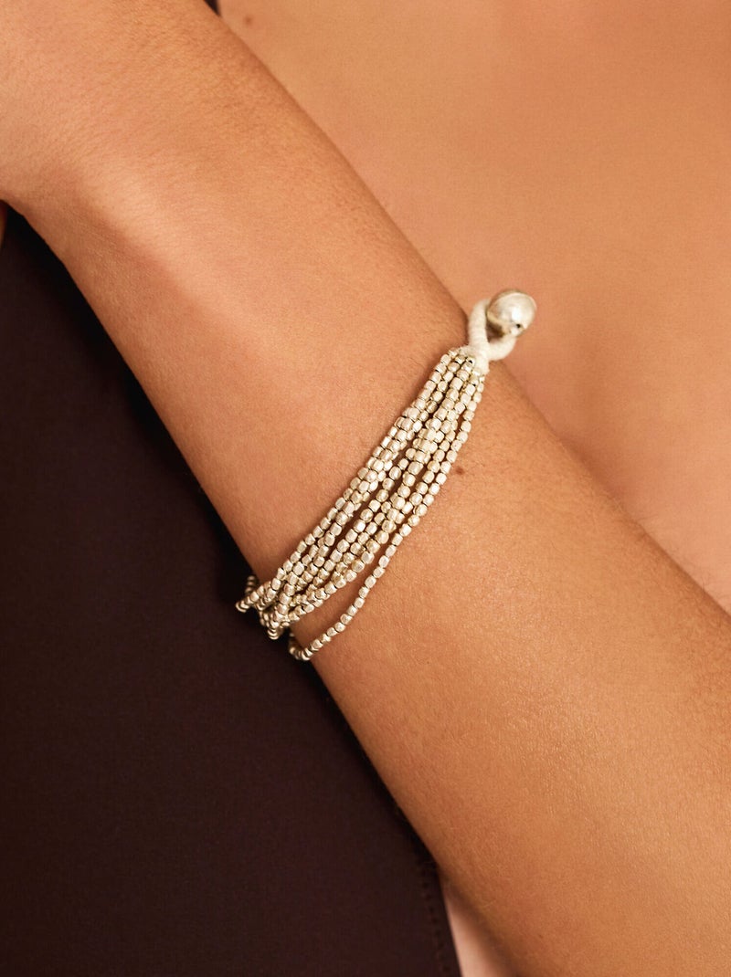 Bracelet multifils nacré complementos Argent - Kiabi