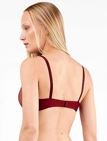 Bralette bh bloemenkant push-up effect