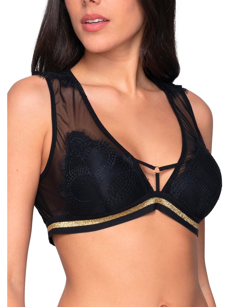 Bralette cherry Noir - Kiabi