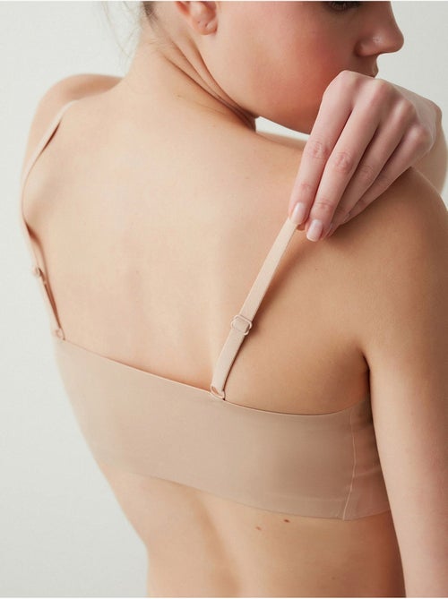 Bralette invisible sans marques, sans coutures, sans armatures penti - Kiabi Bralette invisible sans marques, sans coutures, sans armatures penti - Kiabi
