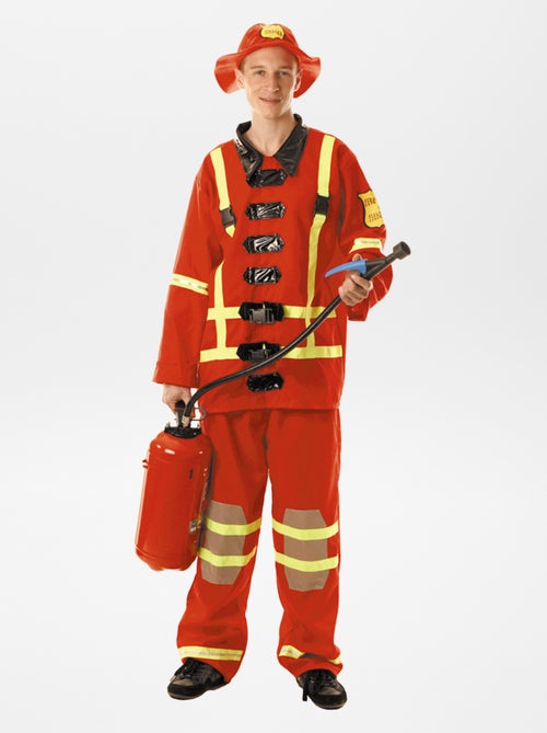 Brandweerman verkleedkleding - 3-delig - Kiabi