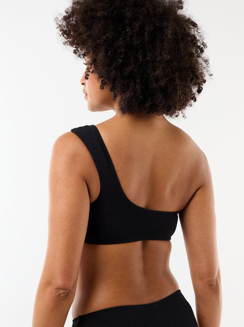 Brassière de bain asymétrique avec bijou doré - Kiabi