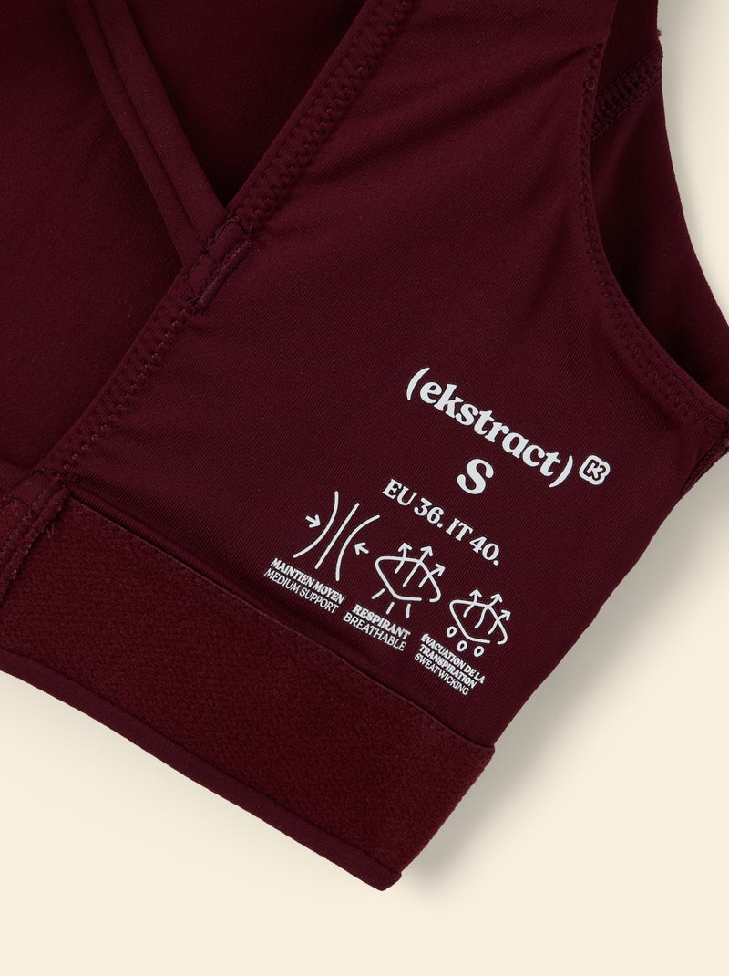 Brassière de sport - (ekstract) Bordeaux - Kiabi