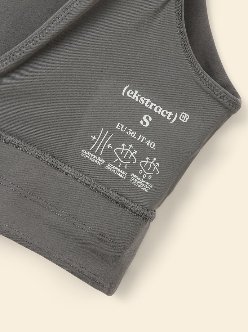 Brassière de sport - (ekstract) Gris - Kiabi