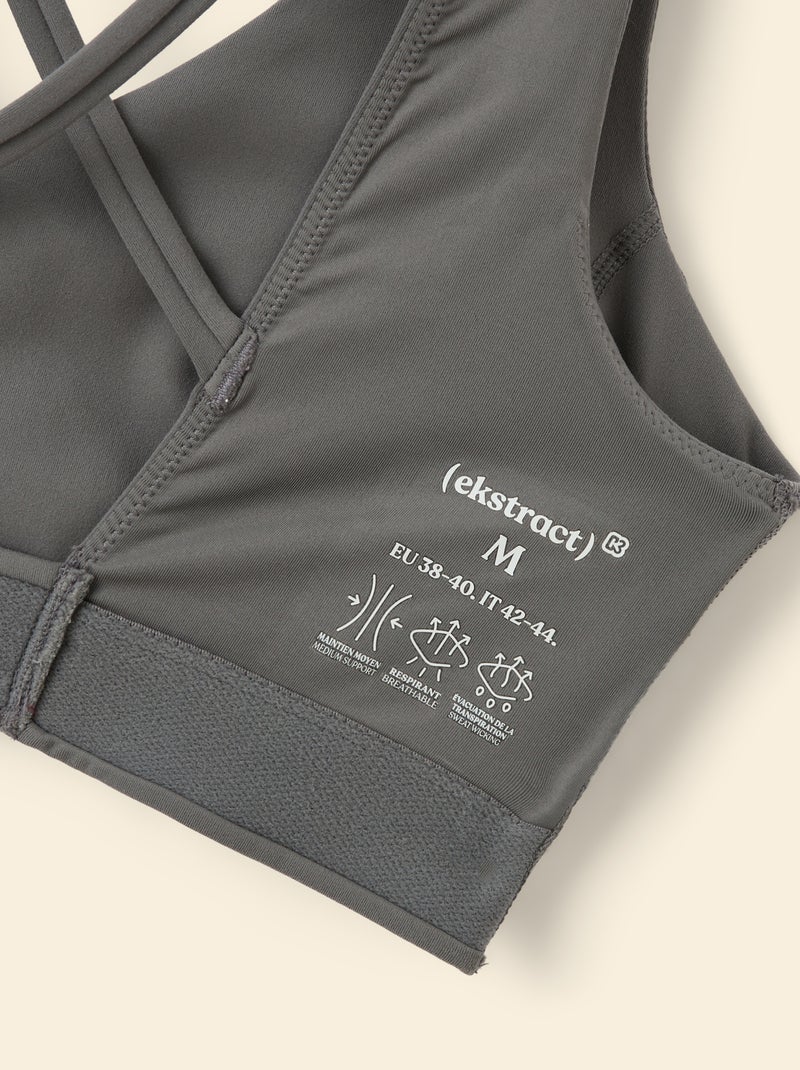 Brassière de sport - (ekstract) Gris - Kiabi