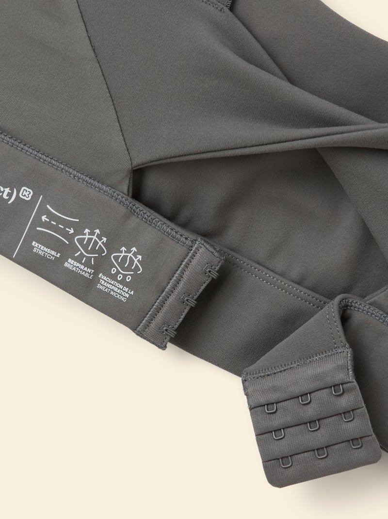 Brassière de sport - (ekstract) Gris - Kiabi