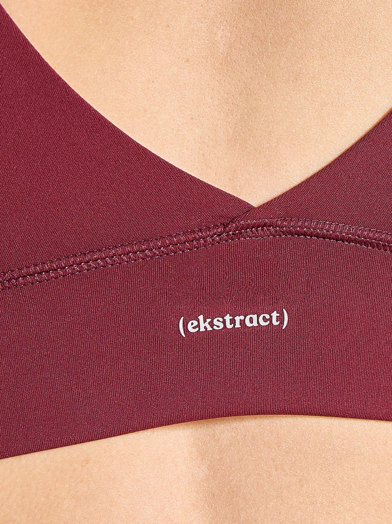 Brassière de sport - (ekstract) Rouge - Kiabi