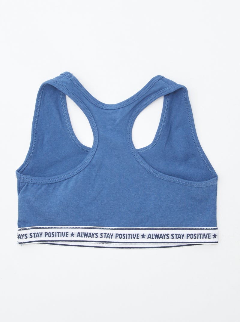 Brassière de sport BLANC - Kiabi