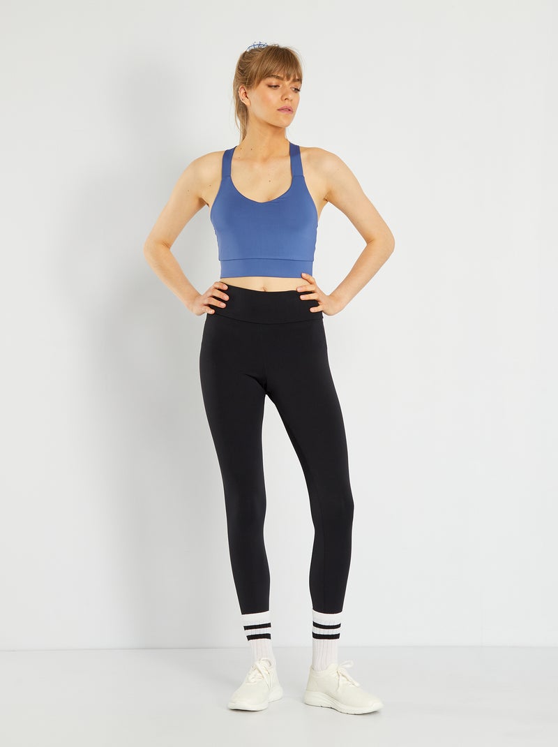 Brassière de sport bleu - Kiabi
