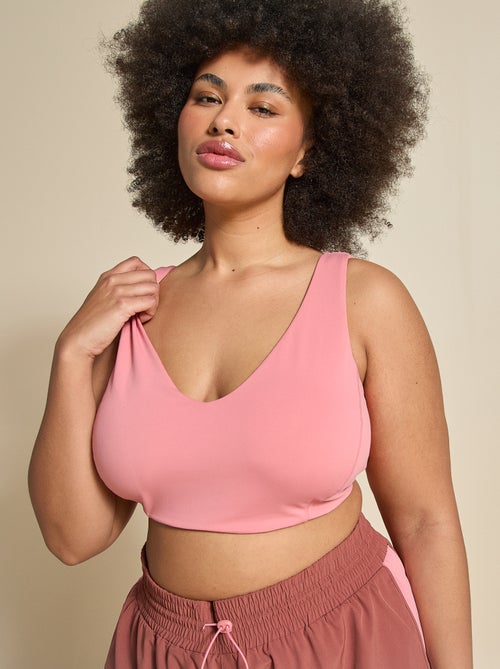 Brassière de sport croisée au dos maintien moyen - (ekstract) - Kiabi