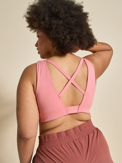 Brassière de sport croisée au dos maintien moyen - (ekstract) - Kiabi