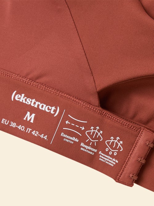 Brassière de sport effet twisté au dos maintien fort - (ekstract) - Kiabi