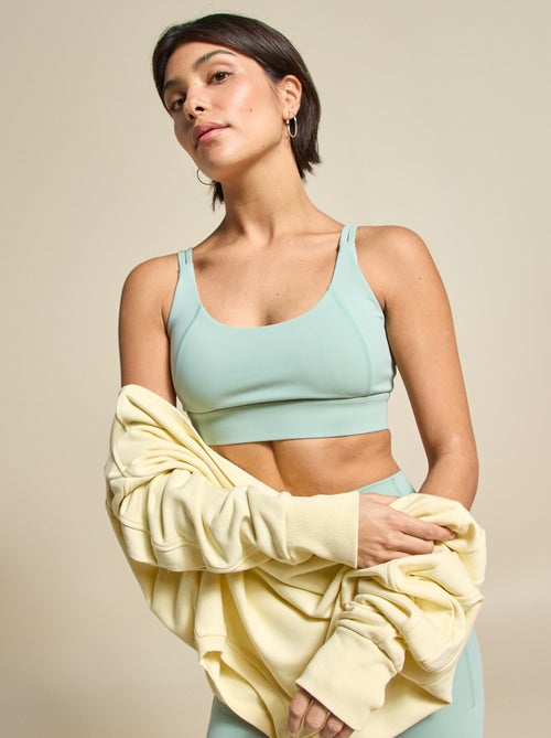 Brassière de sport effet twisté au dos maintien fort - (ekstract) - Kiabi