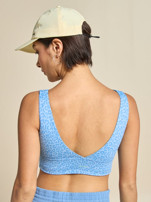 Brassière de sport imprimé léopard maintien léger - (ekstract) - Kiabi