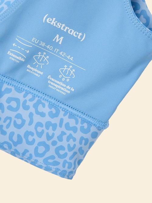 Brassière de sport imprimé léopard maintien léger - (ekstract) - Kiabi