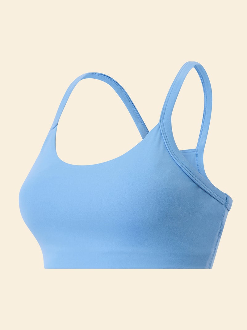 Brassière de sport maintien léger - (ekstract) Bleu - Kiabi