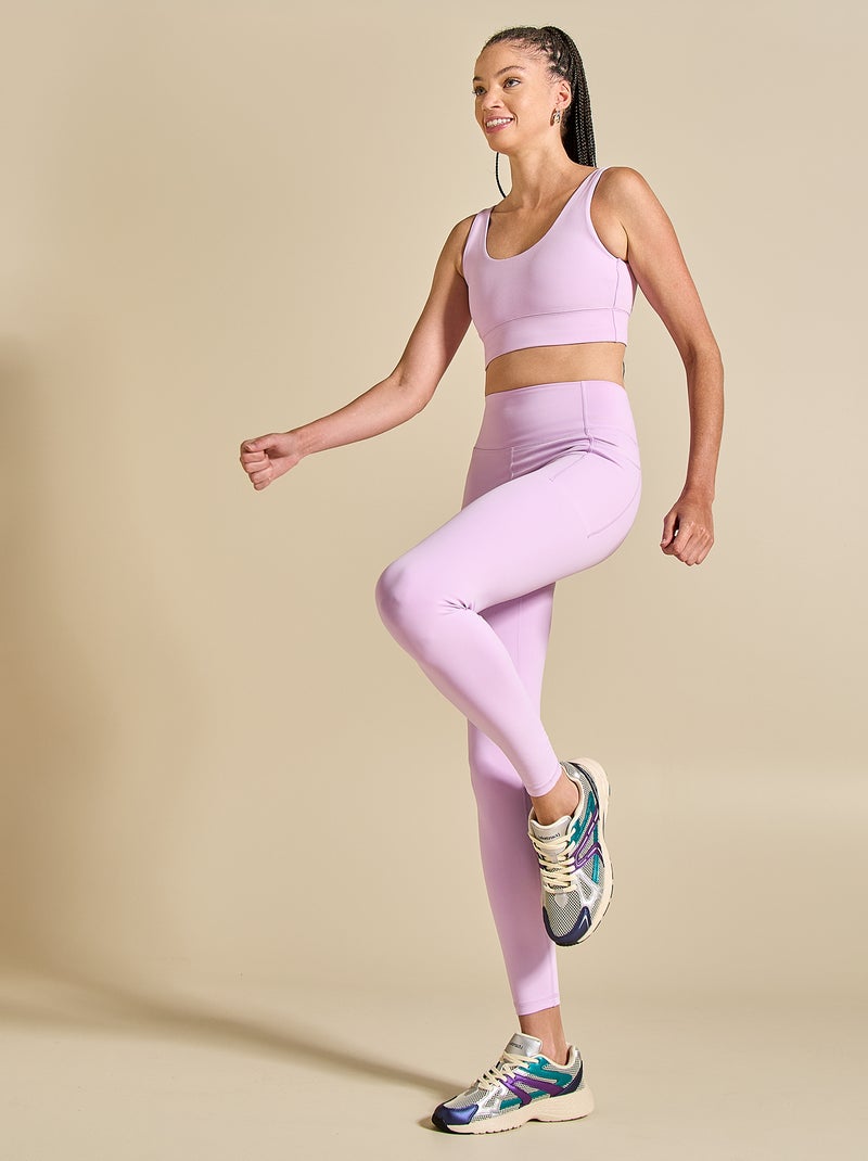 Brassière de sport maintien léger - (ekstract) Violet - Kiabi