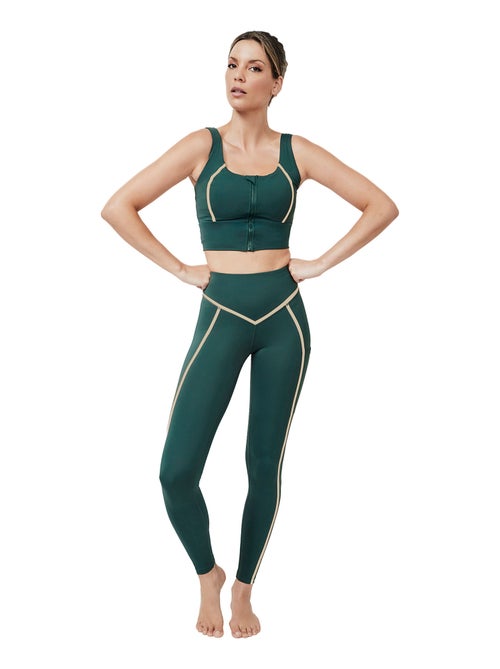 Brassière de sport ouverture frontale tech st7 - Kiabi