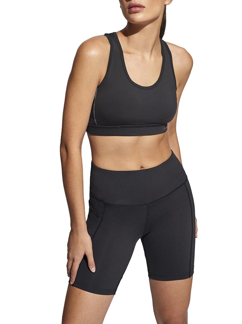 Brassière de sport tech st4 Noir - Kiabi