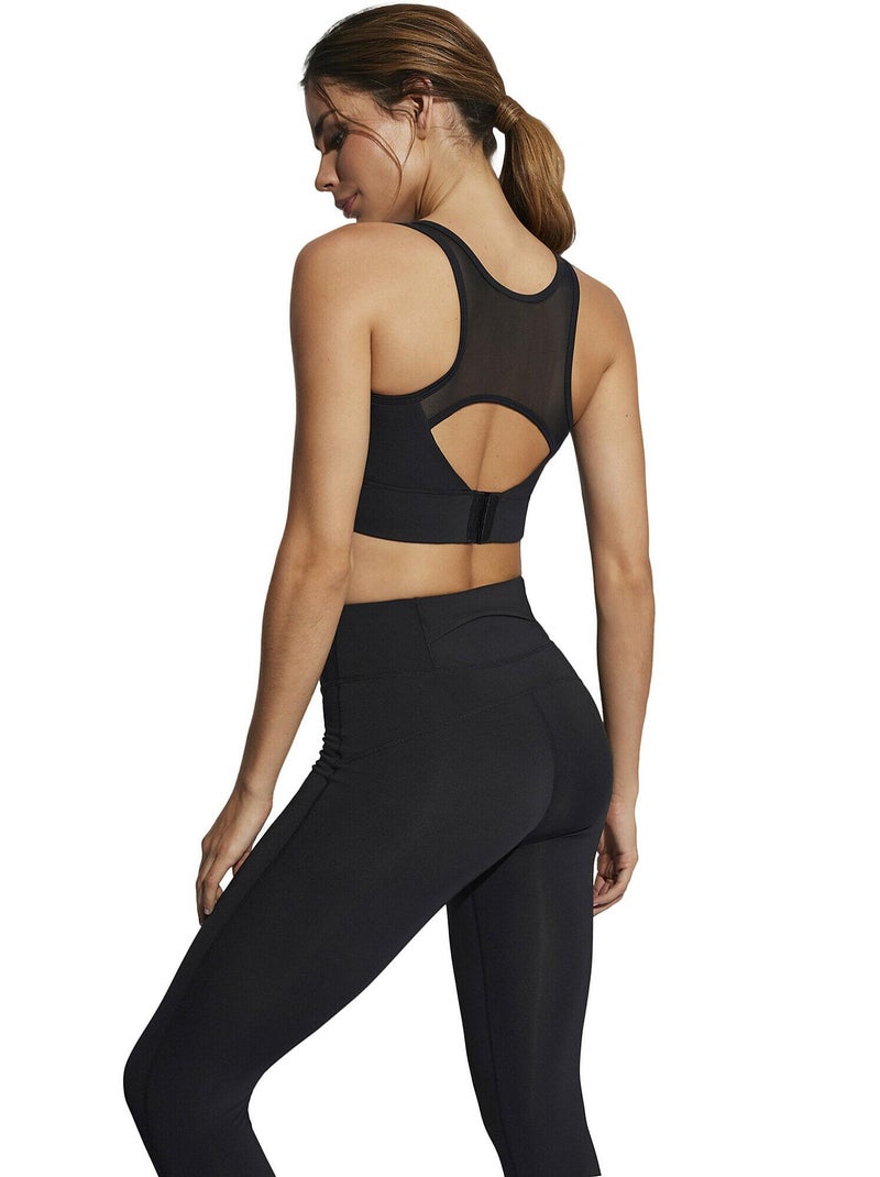 Brassière de sport tech st5 Noir - Kiabi