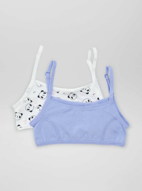 Brassière en maille jersey avec bretelles réglables - Kiabi