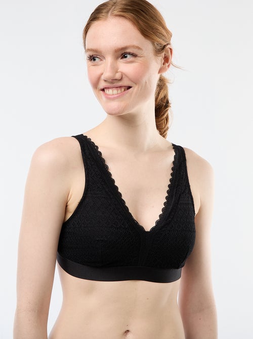 Brassière post-opératoire en dentelle - Kiabi