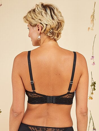 Brassière post-opératoire pailletée - Octobre Rose