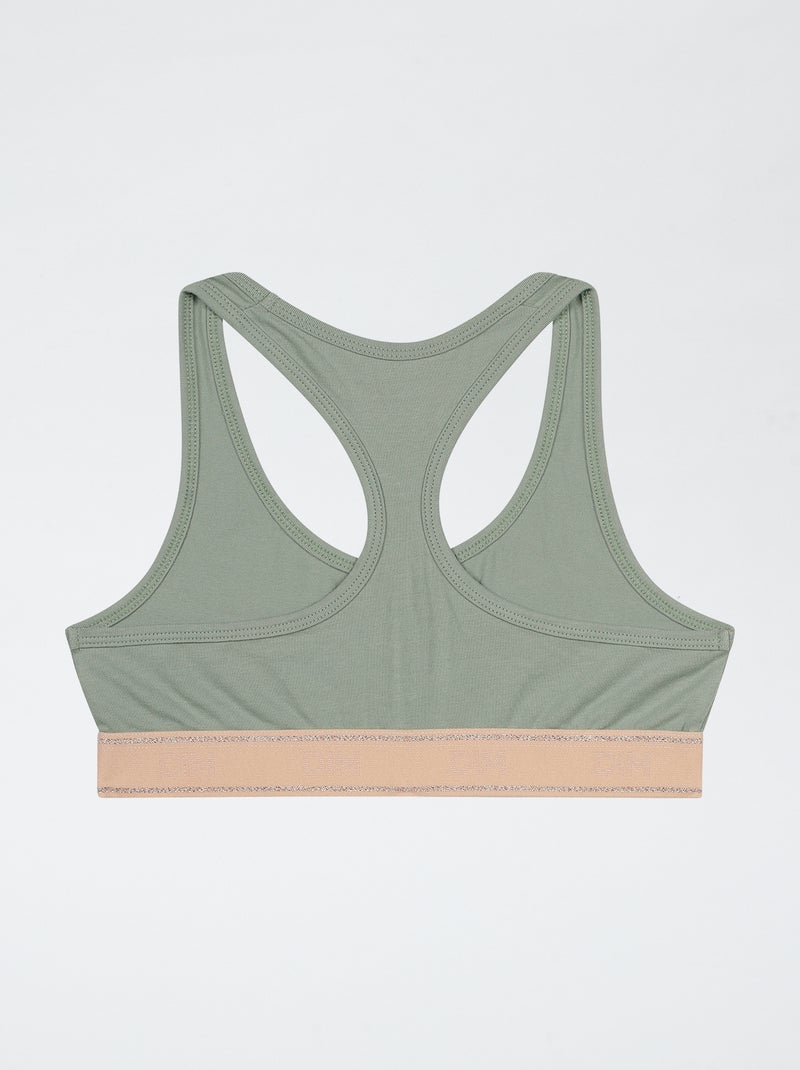 Brassière pour le sport Vert - Kiabi