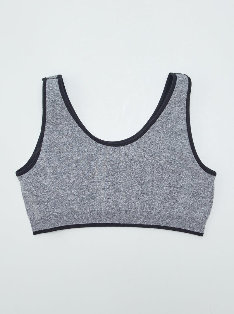 Brassière réversible - collection facile à enfiler Noir - Kiabi