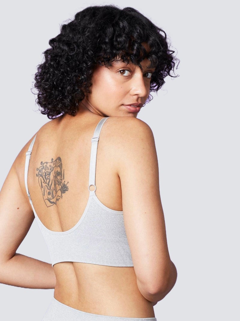 Brassiere sans couture doodie - rougegorge lingerie Gris - Kiabi