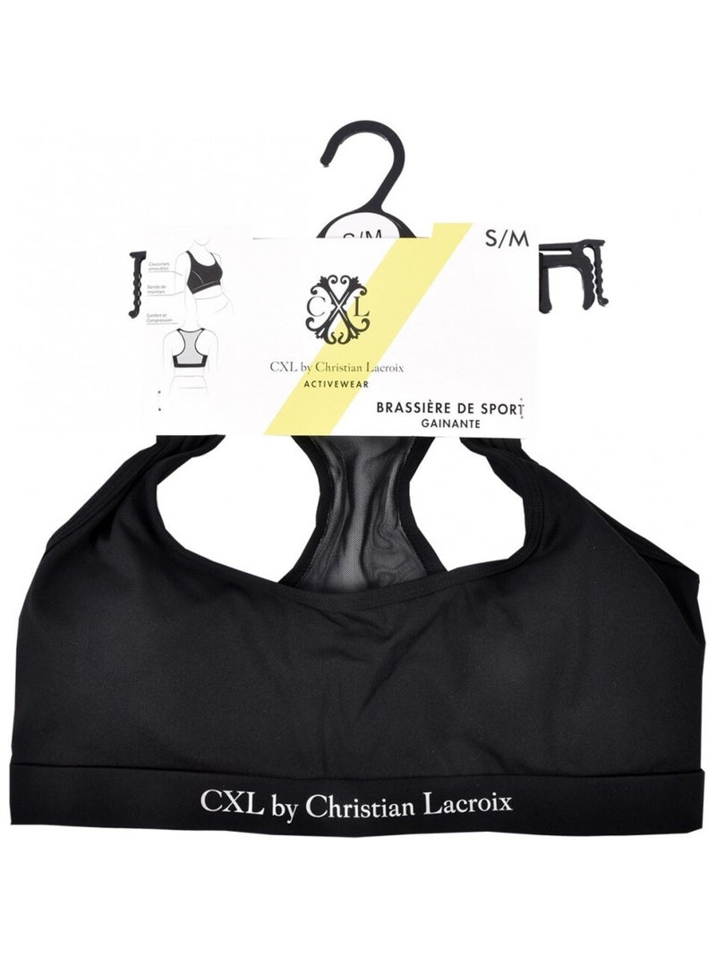 Brassiere Sportswear CXL By LACROIX Noir Gris - Kiabi