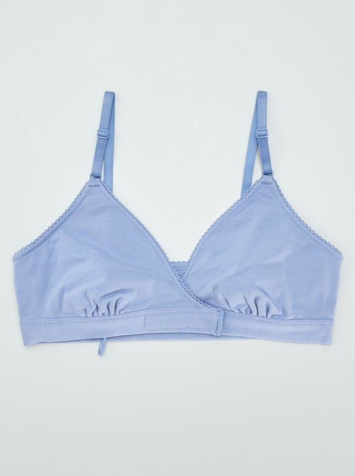 Brassière triangle sans armatures - collection facile à enfiler - Kiabi