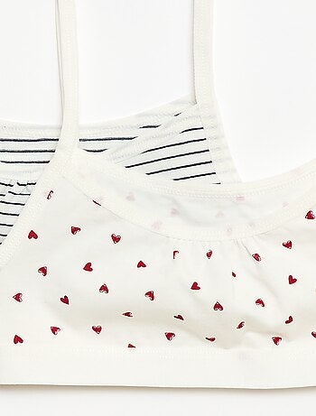 Brassières à fines bretelles en jersey - Lot de 2