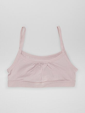 Brassières à fines bretelles en jersey - Lot de 2