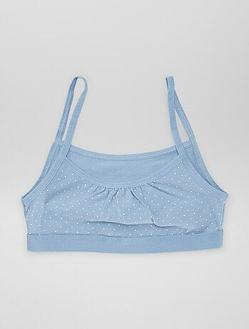 Brassières à fines bretelles en jersey - Lot de 2