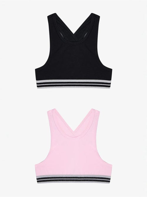 Brassières de sport pailletées, lot de 2 penti - Kiabi