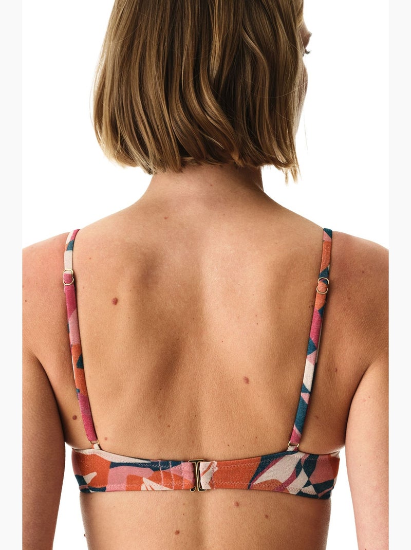 Brayana haut de bikini push up à sequins penti Rose fluo - Kiabi