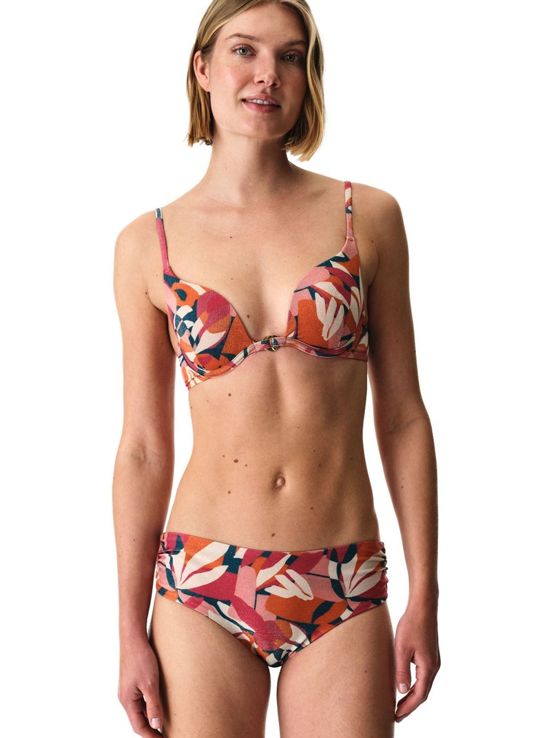 Brayana haut de bikini push up à sequins penti Rose fluo - Kiabi