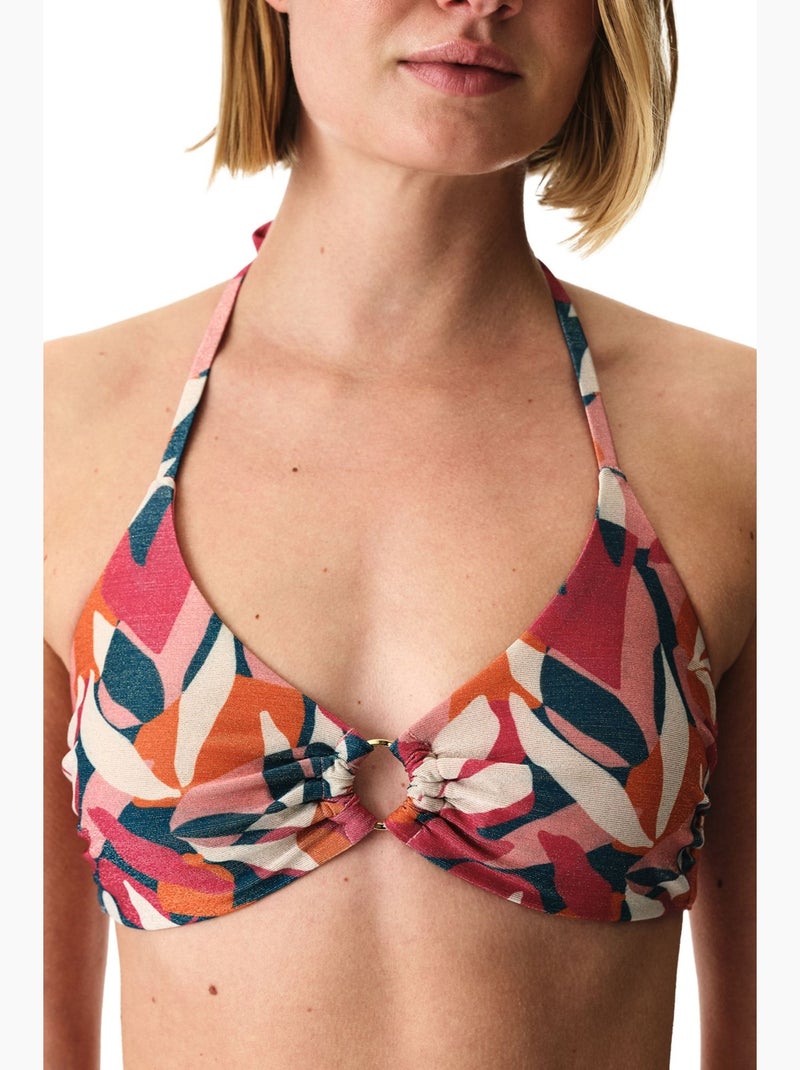 Brayana hot haut de bikini scintillant penti Rose fluo - Kiabi
