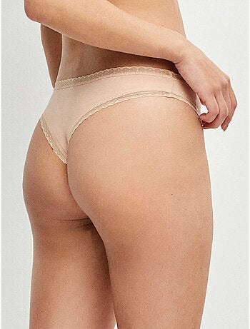 Braziliaans slipje met plumetti galon
