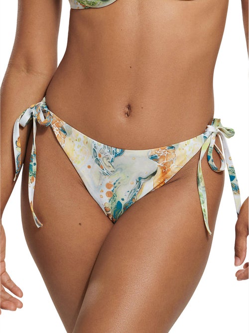 Braziliaans zwempak met lage taille en indonesische bandjes - Kiabi Braziliaans zwempak met lage taille en indonesische bandjes - Kiabi