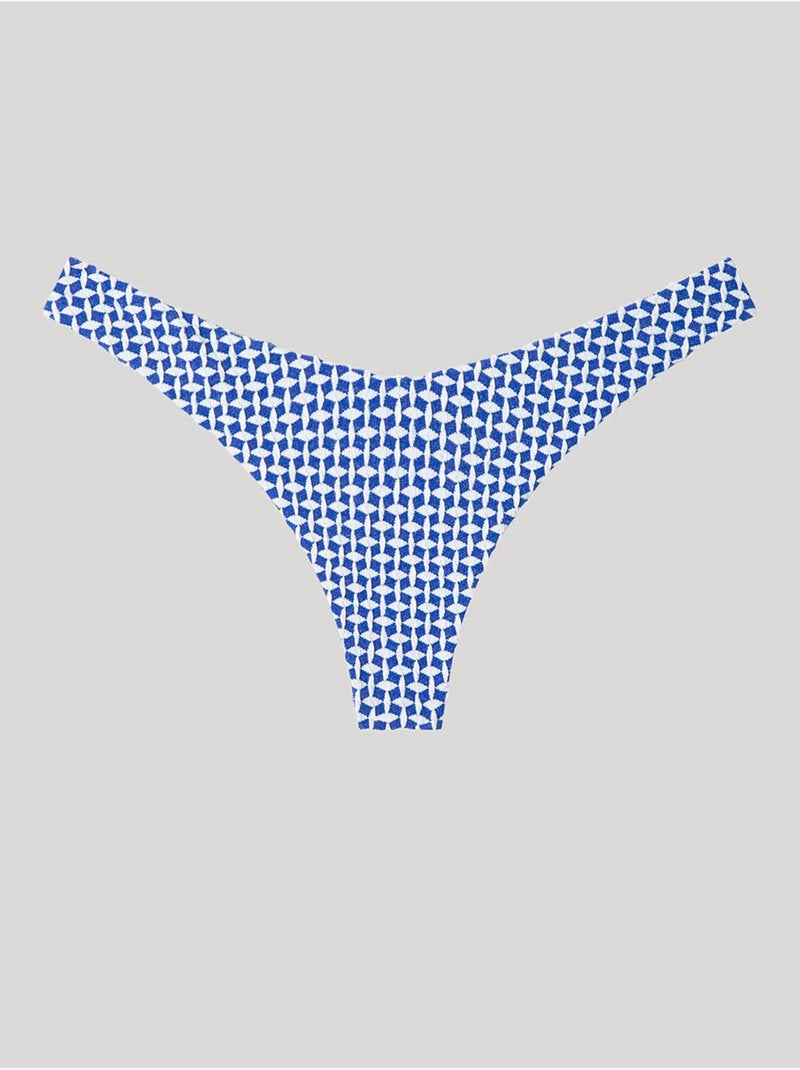 Braziliaanse bikini broekje in v-snede Multicolor - Kiabi