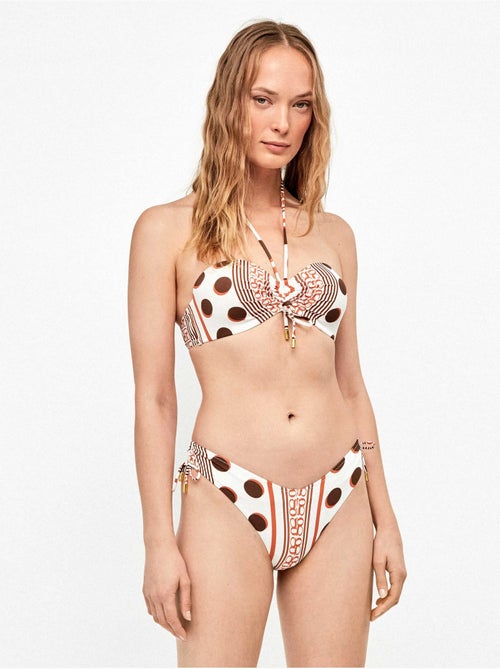 Braziliaanse bikini met monogramprint bragutia - Kiabi Braziliaanse bikini met monogramprint bragutia - Kiabi